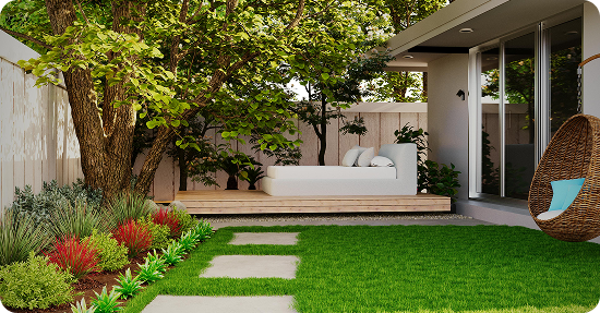 Beautiful garden view
